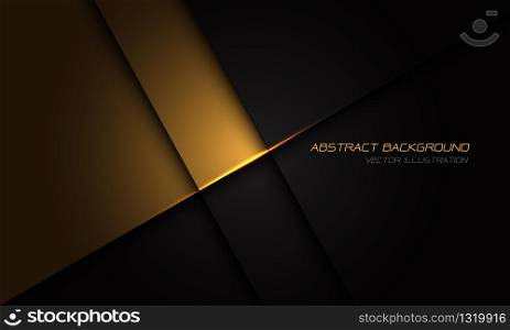 Abstract gold on black metallic texture with simple text design modern luxury futuristic background vector illustration.