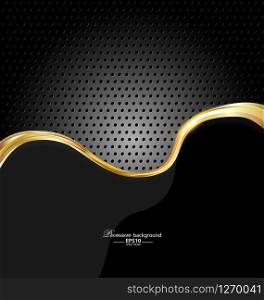 Abstract gold technology background for creative design. Abstract gold technology background