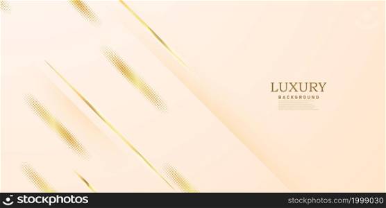 abstract golden background with gorgeous golden lines decoration