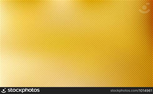 Abstract golden blurred background with diagonal lines pattern textured. Luxury smooth style wallpaper. Vector illustration