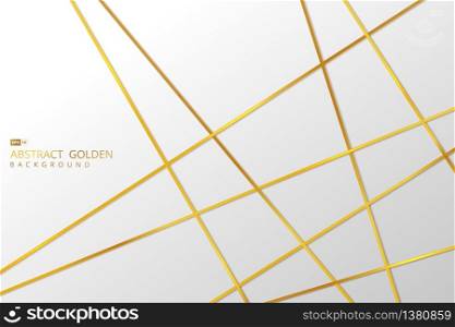 Abstract golden line template design artwork cover template background. Use for ad, poster, artwork, template design. illustration vector eps10