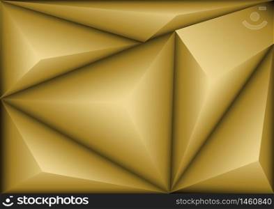 Abstract golden polygon pattern background luxury style. You can use for ad, poster, template, business presentation. Vector illustration