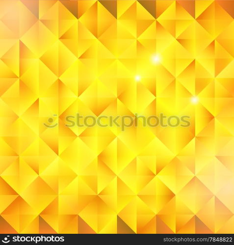 Abstract golden triangular vector background