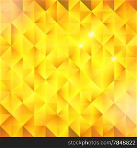 Abstract golden triangular vector background