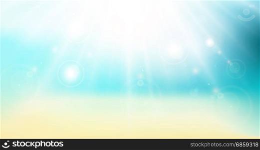 abstract gradient backdrop. panorama beach sea and sunlight. sunny vector background travel poster.