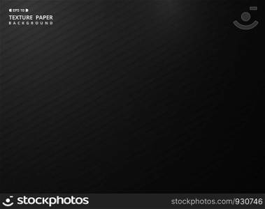 Abstract gradient black color stripe line texture background of texture page. Using for texting gradient background. vector eps10