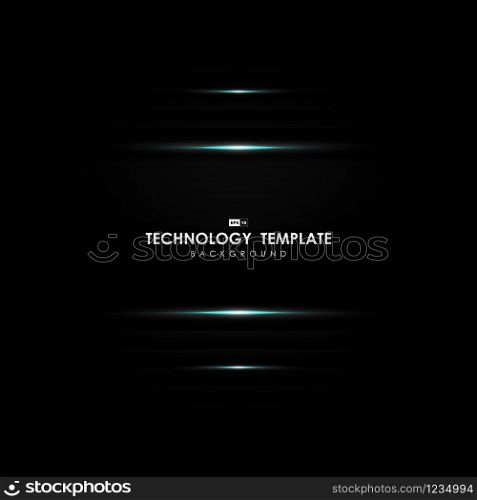 Abstract gradient black of tech design with blue flare light design with free space center background. Use for ad, poster, artwork, template design, print. illustration vector eps10