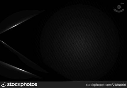 Abstract gradient black template of futuristic artwork design. Overlapping with white stripe line pattern artwork background. Illustration vector