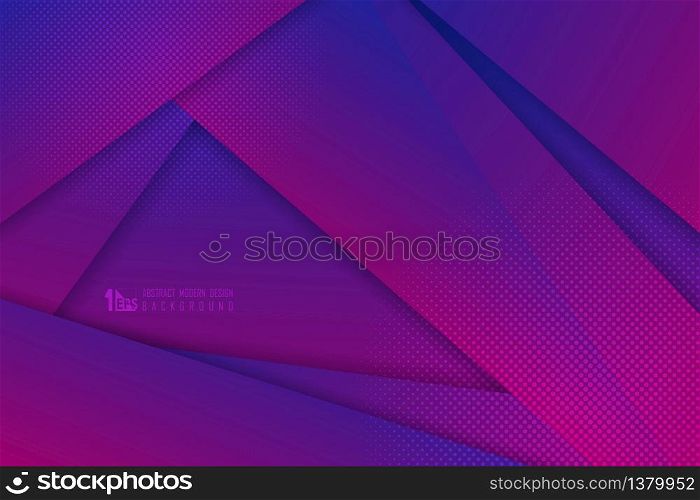 Abstract gradient blue and pink tech design artwork with halftone decoration background. Decorate for ad, poster, artwork, template design, print. illustration vector esp10