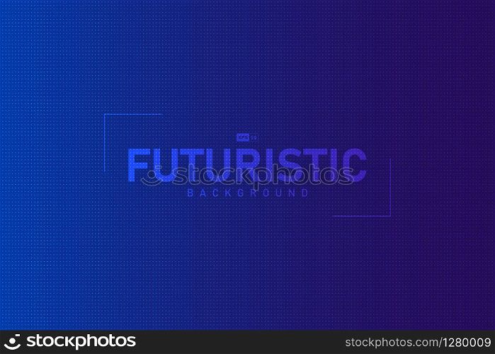 Abstract gradient blue and violet with dot pattern futuristic design background. Use for ad, poster, artwork, template design, print. illustration vector eps10