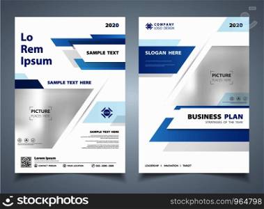 Abstract gradient blue color of modern technology brochure template flyer background. Decorating for ad, poster, book, flyer, annual report. illustration vector eps10