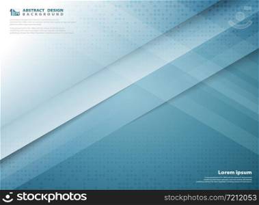 Abstract gradient blue color technology template paper cut design cover. You can use for ad, poster, artwork, tech template design, artwork. illustration vector eps10