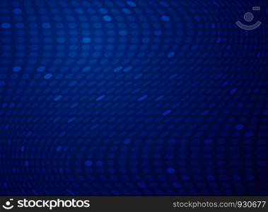 Abstract gradient blue dot mesh technology background. vector eps10