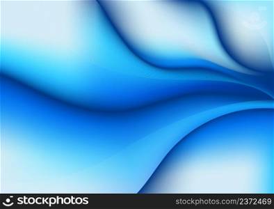 Abstract gradient blue mesh design decorative of wavy background. Well organized objects for usage. Illustration vector