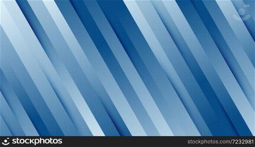 Abstract gradient blue of pattern lines template with halftone decoration background. Use for ad, poster, artwork, cover, presentation. illustration vector eps10