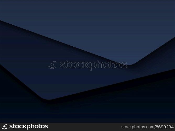 Abstract gradient blue paper cut template design artwork decorative. Template design with shadow background. Vector