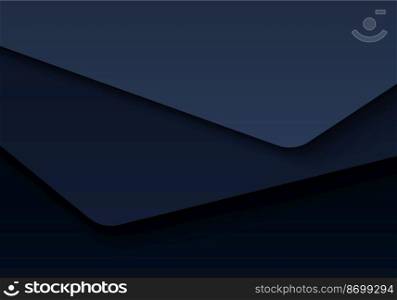 Abstract gradient blue paper cut template design artwork decorative. Template design with shadow background. Vector