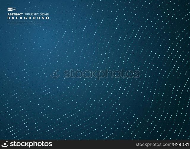 Abstract gradient blue tech line decoration style background. You can use for ad, poster, artwork, template design. illustration vector eps10