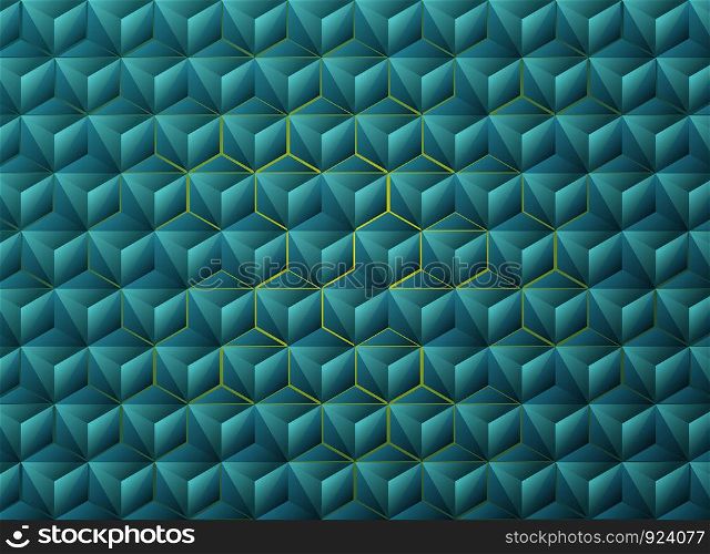 Abstract gradient blue triangles geometric tech design. You can use for ad, poster, artwork, template design. illustration vector eps10