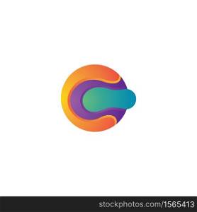 Abstract gradient business logo vector illustration