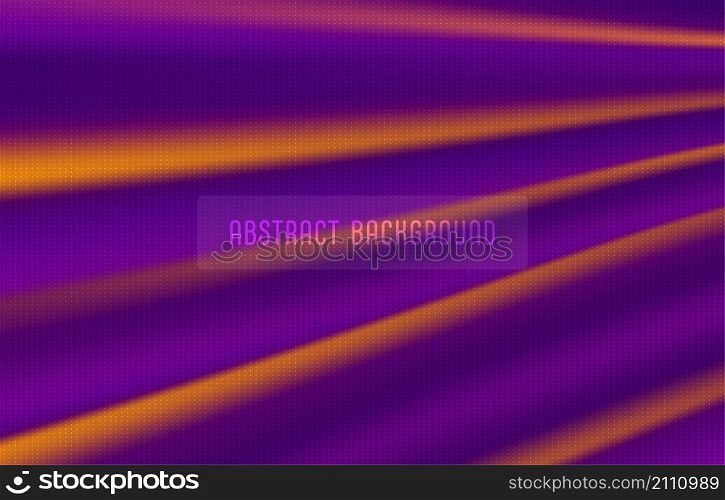 Abstract gradient colorful mesh stripe lines with particles dots decorative artwork. Overlapping template design background. Illustration vector
