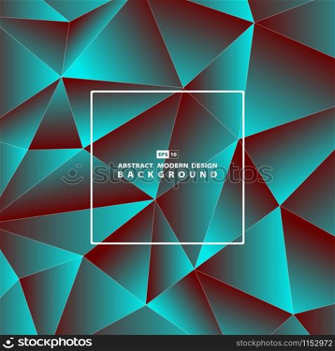 Abstract gradient colorful polygonal pattern design cover background. Use for poster, artwork, template design, ad. illustration vector eps10