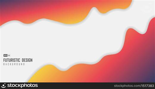 Abstract gradient colorful wavy design of cover background. Use for ad, poster, template, print, background. illustration vector eps10