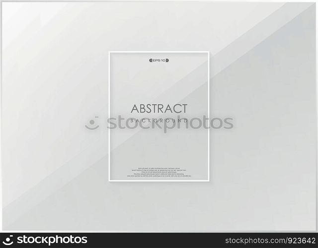 Abstract gradient gray cover center with copy space background. vector eps10