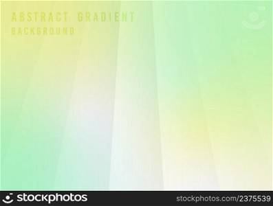 Abstract gradient green and yellow summer style decorative template. Overlapping with line pattern background. Illustration vector