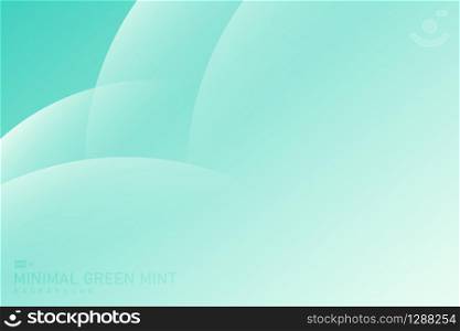 Abstract gradient green mint circle pattern design of tech background. Use for ad, poster, artwork, template design, cover. illustration vector eps10