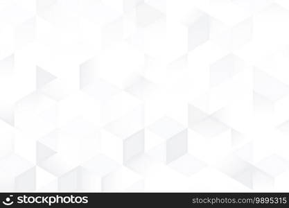 Abstract gradient grey and white pattern design of technology design template. Overlapping with geometric element style background. illustration vector 