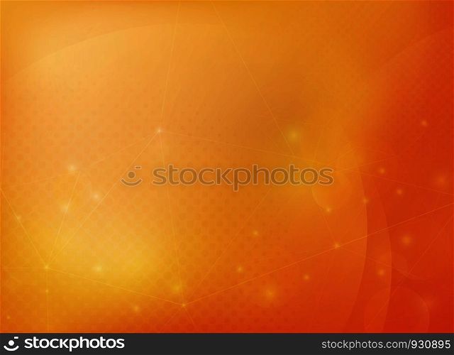 Abstract gradient orange technology bokeh background. You can use for cover presentation, adjusting for brochure, ad, banner, cover magazine design. vector eps10