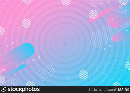 Abstract gradient pink and blue with geometric pattern decorative design background. Use for ad, poster, template design, print. illustration vector eps10