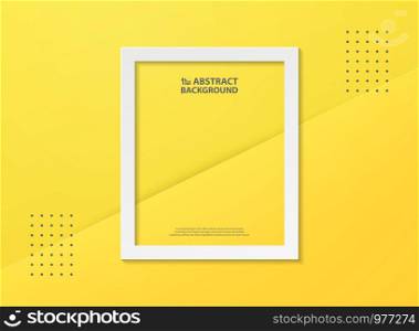 Abstract gradient yellow color with white flame background. You can use for background, poster, ad, screen, trendy artwork. illustration vector eps10