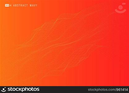 Abstract gradient yellow pink minimal dot design technology background. Use for web, poster, artwork, print, ad, headline. illustration vector eps10