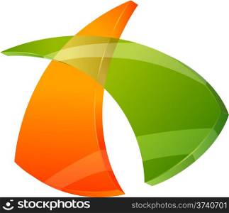 Abstract Graphic Design of 3d Sign or Icon or Symbol