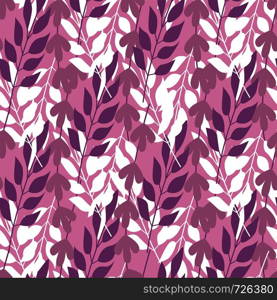 Abstract grass leaves seamless pattern , Fashion, interior, wrapping consept. Contemporary vector illustration on pink background. Abstract grass leaves seamless pattern , Fashion, interior, wrapping consept.