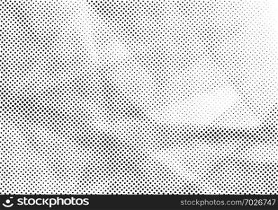 Abstract gray and white halftone background. Template dots pattern for modern style design. Vector illustration