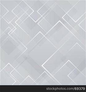 Abstract gray and white square shape technology laser background. Vector illustration