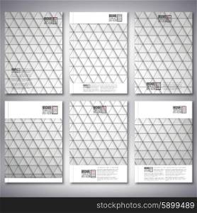 Abstract gray background, triangle design vector. Brochure, flyer or report for business, templates vector.