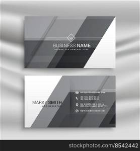 abstract gray business card design template