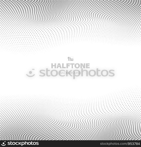 Abstract gray color of circle dots pattern halftone background. You can use for ad, poster, brochure, modern artwork design. vector eps10