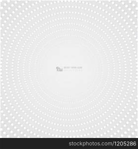 Abstract gray dots circle pattern design background. Decorate for cover, headline, print, ad, template design. illustration vector eps10