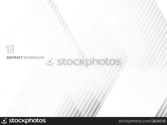 Abstract gray geometric on white background and texture technology concept style. Vector illustration
