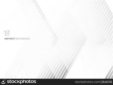 Abstract gray geometric on white background and texture technology concept style. Vector illustration