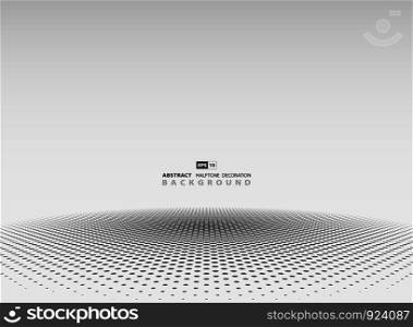 Abstract gray halftone circle decoration background. Use for presentation, ad, poster, cover design. illustration vector eps10