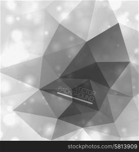 Abstract gray lights modern background with polygons ?an be used for invitation, congratulation or website