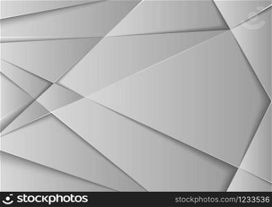 Abstract Gray Metallic Geometric Background