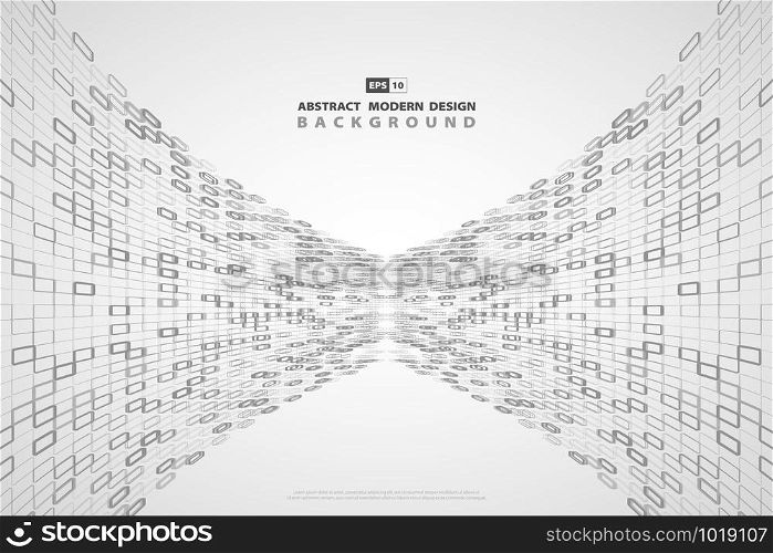 Abstract gray square modern technology background. Use for poster, ad, artwork, template design, cover report. illustration vector eps10