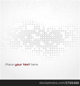 Abstract Gray Technology Background vector illustration. Abstract Gray Technology Background with square halftone. Vector illustration